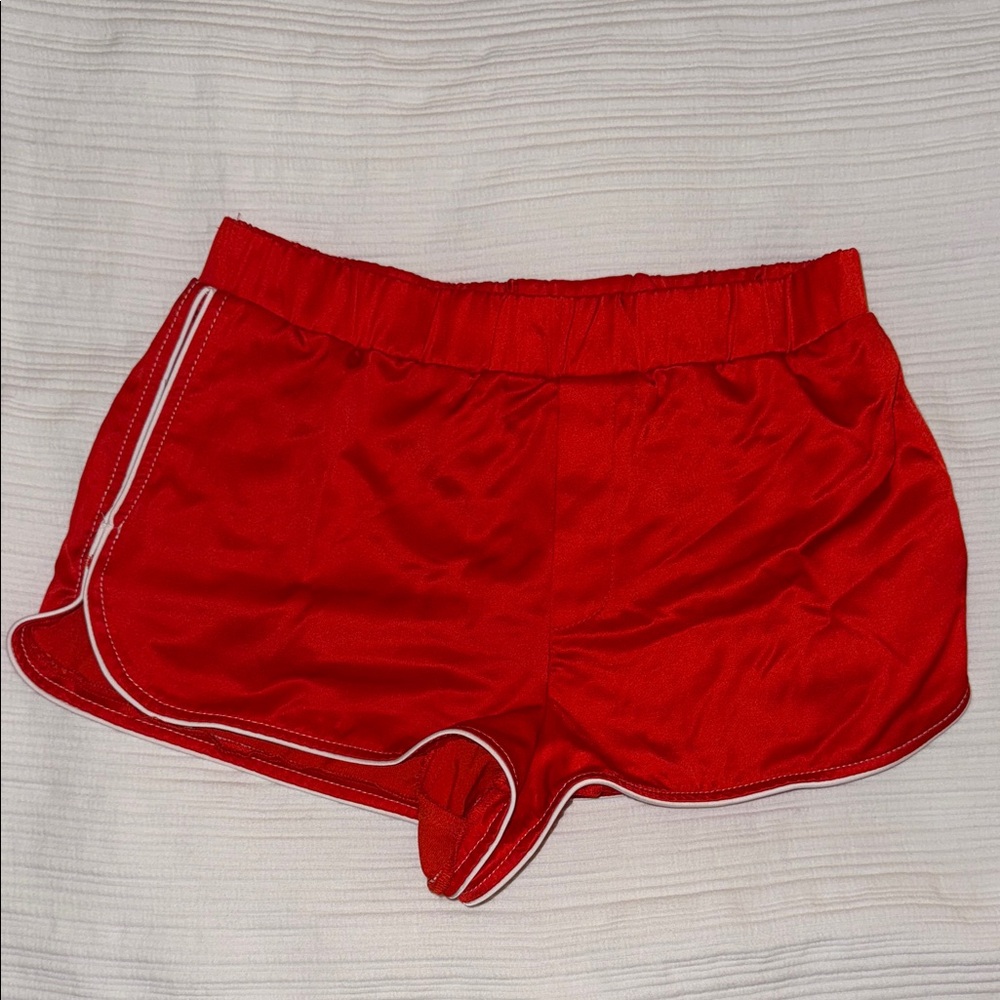 Zara Red Women's Athletic Shorts